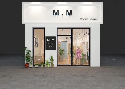 北欧简约服装店3D模型下载